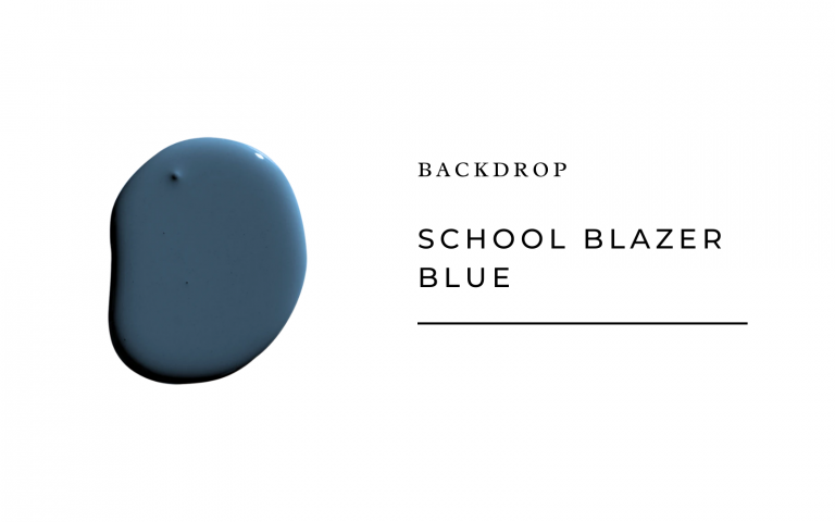 blue school blazer in the background