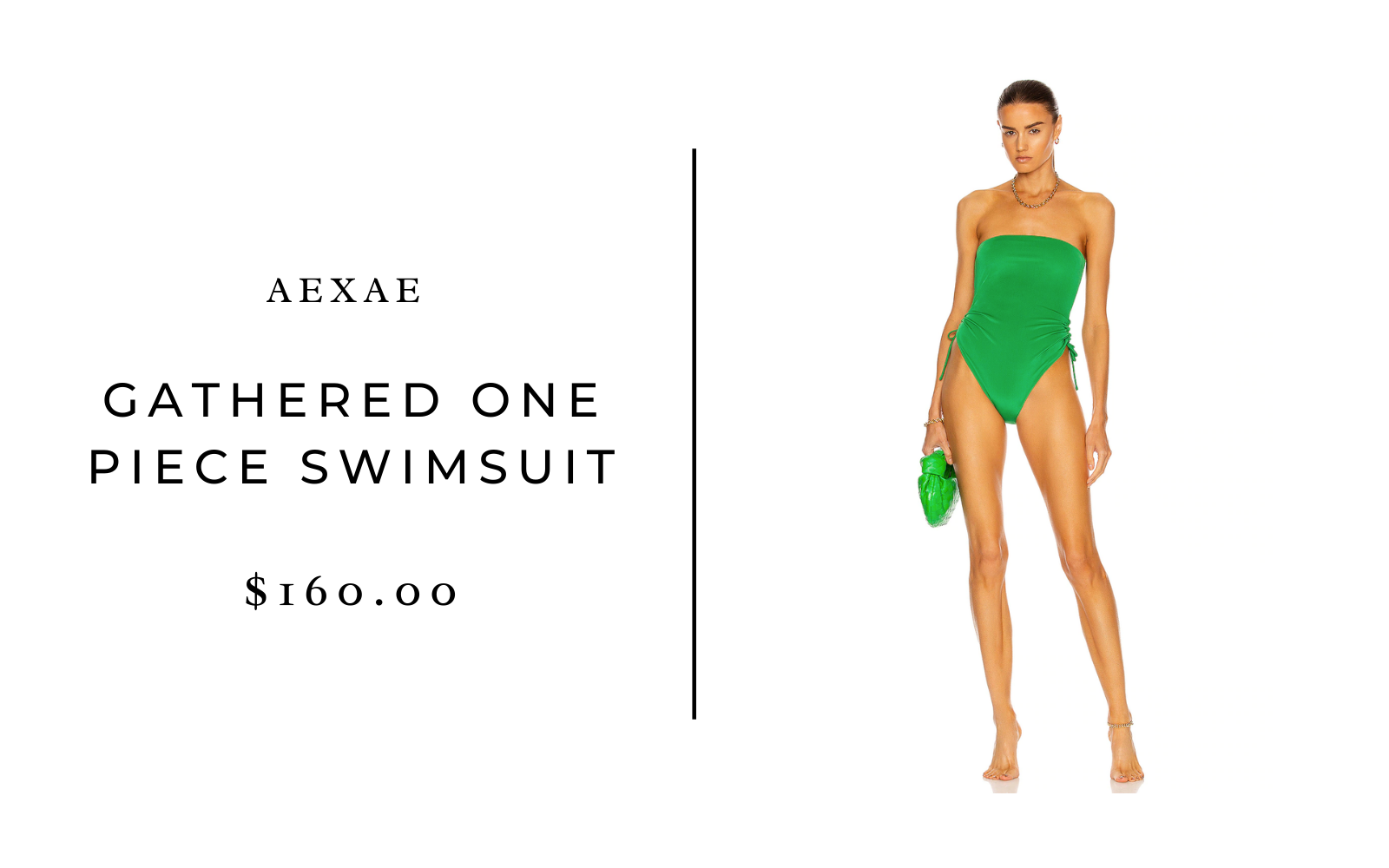 Aexae gathered one-piece swimsuit