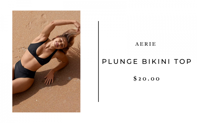 Aerie low-cut bikini top