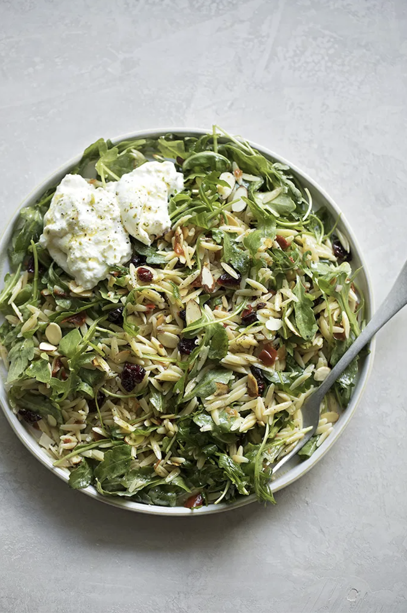 Orzo Arugula Salad_healthy pasta salad recipes