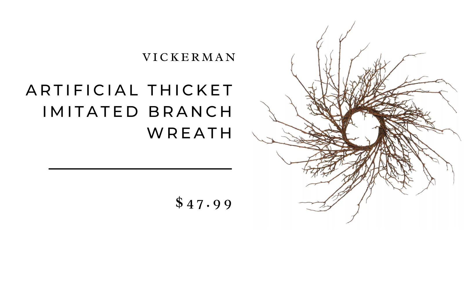 artificial thicket branch wreath target