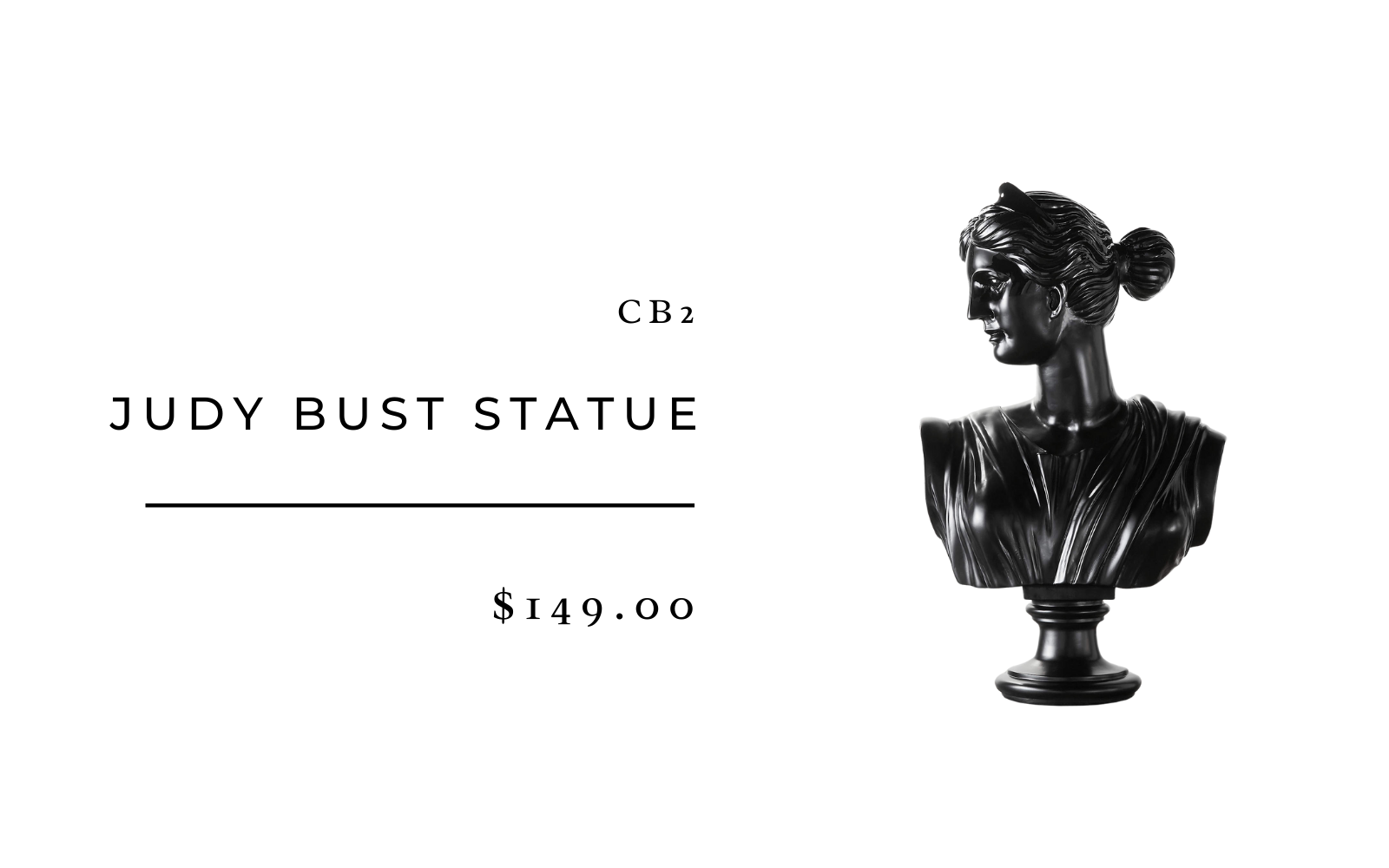 cb2 bust statue