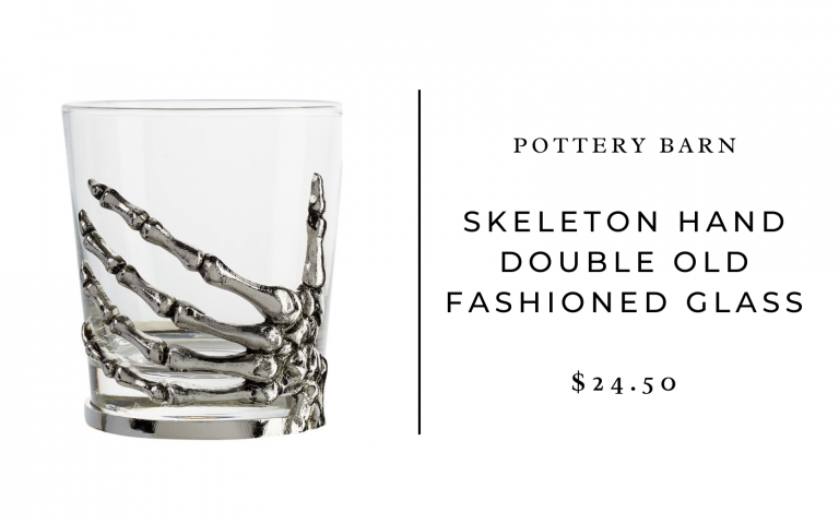 ceramic barn skeleton glasses