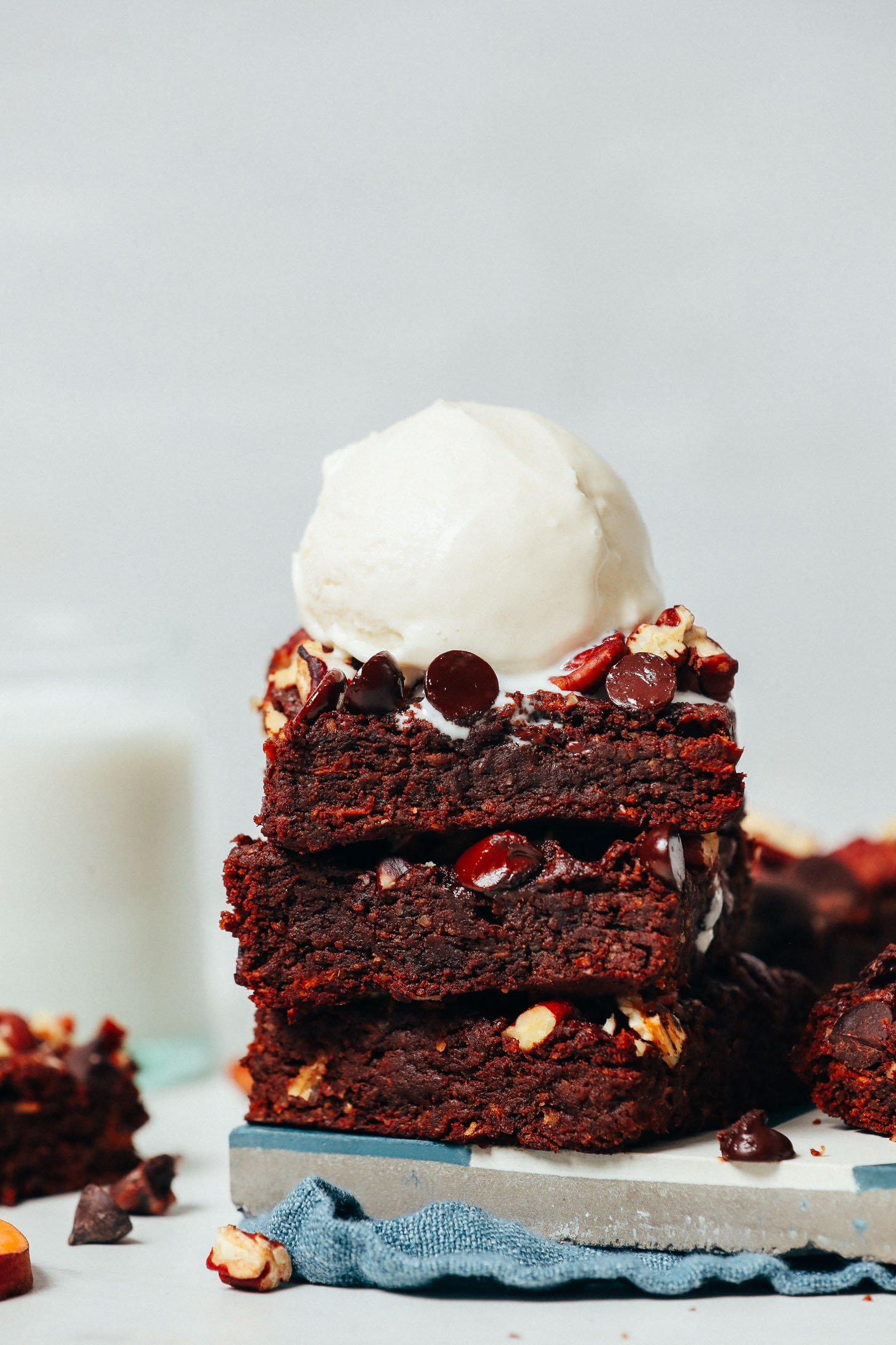 fudgy sweet potato brownies