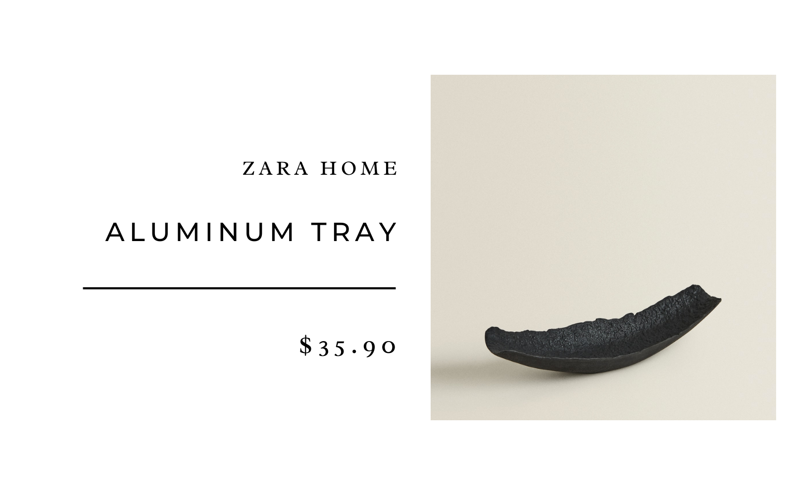 Zara Home ALUMINUM TRAY