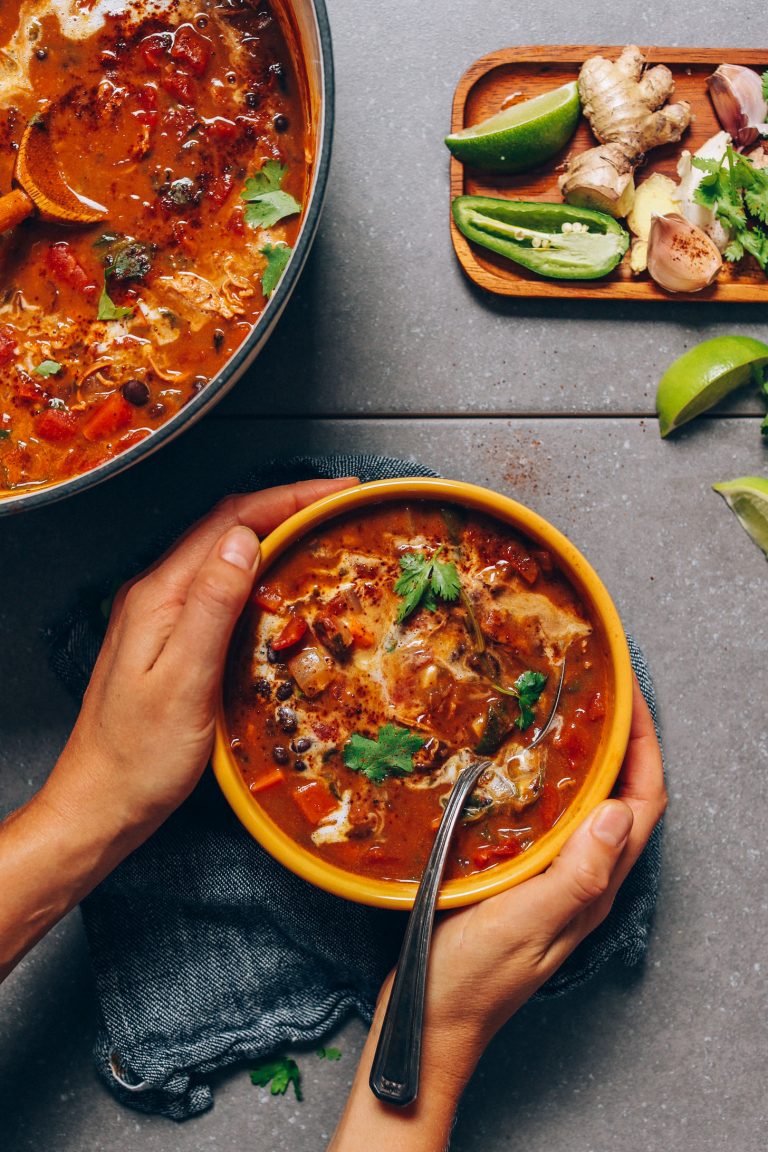 pumpkin and black bean soup