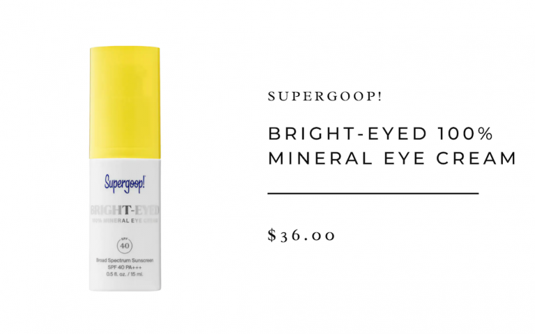 Super goup ! Crème contour des yeux minérale aux yeux brillants
