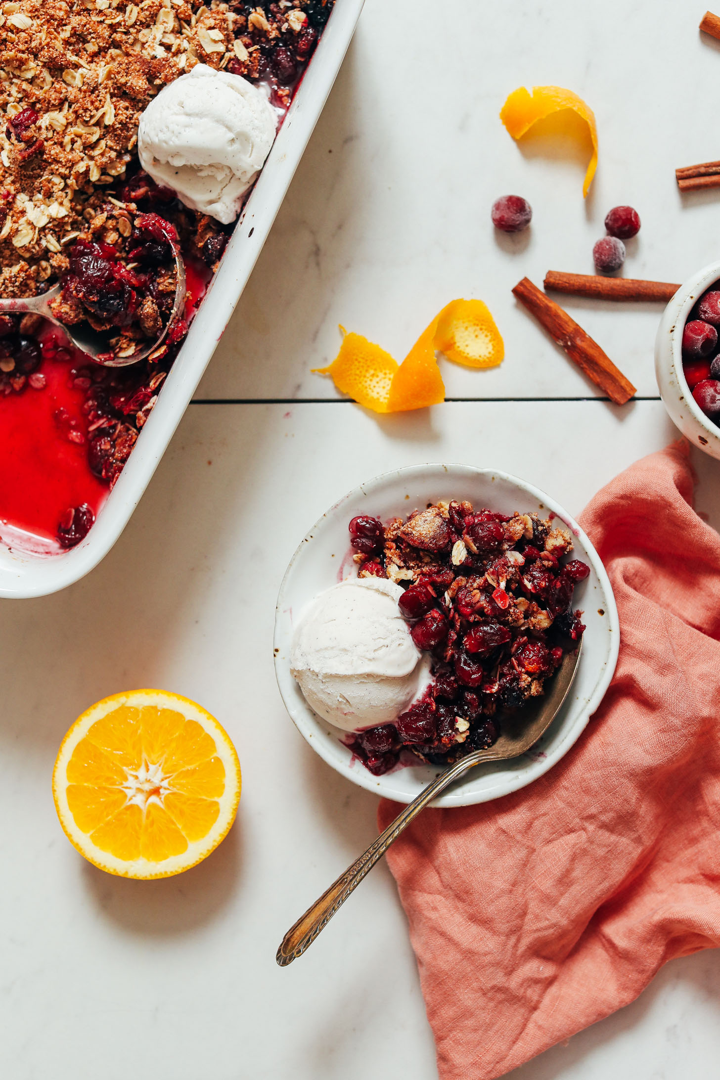 orange cranberry crisp