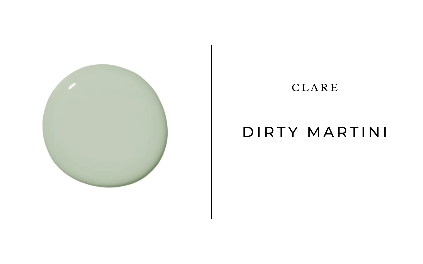 clare dirty martini