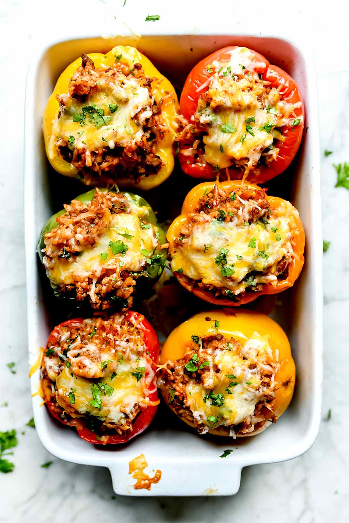 mexican stuffed bell peppers foodie crush