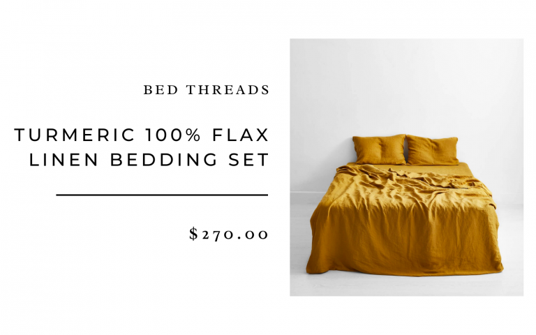 Bed Threads Turmeric Quilt cover and sheet set