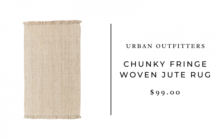 tapis en laine à franges épaisses urban Outfitters
