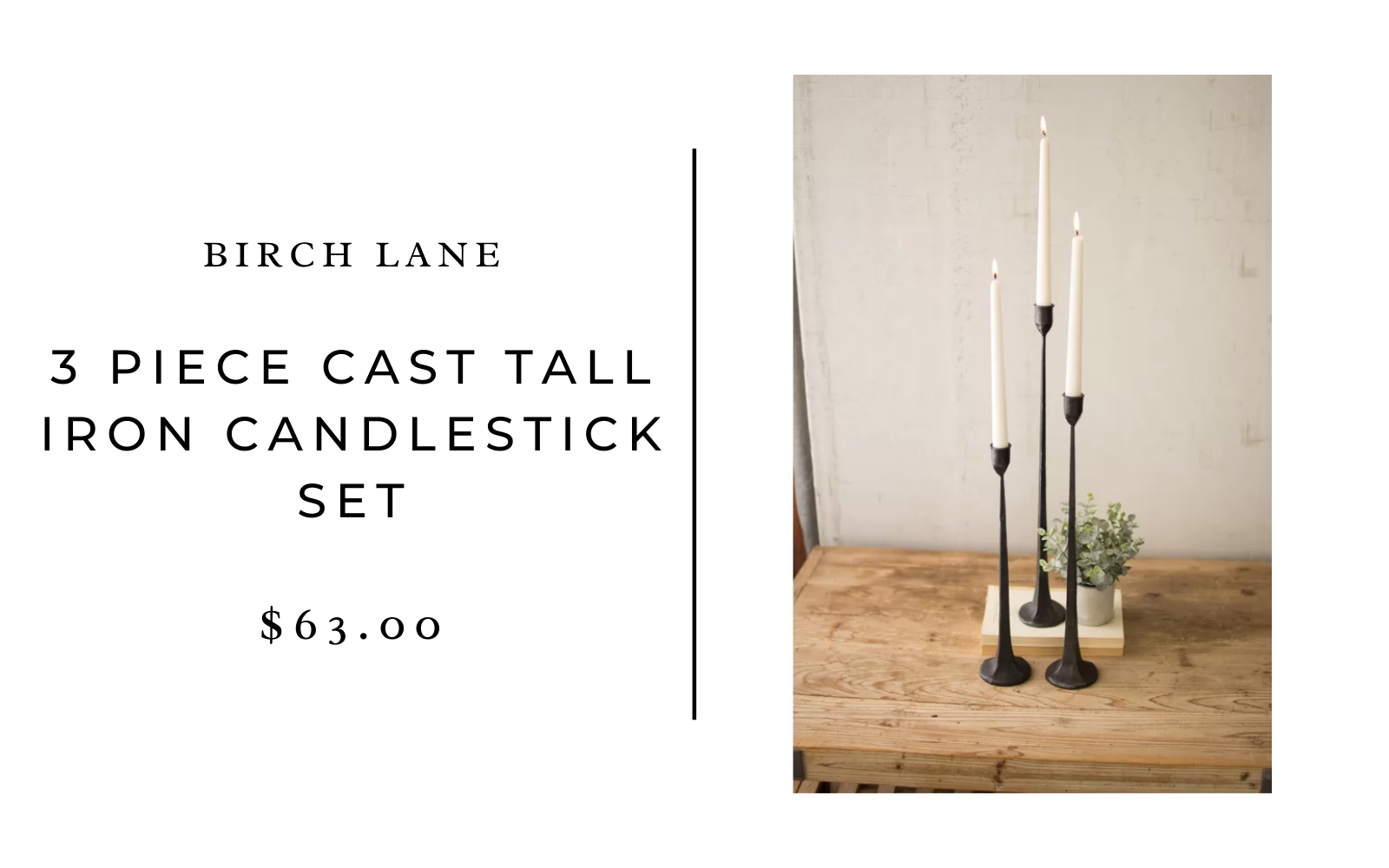 birch lane candlestick set