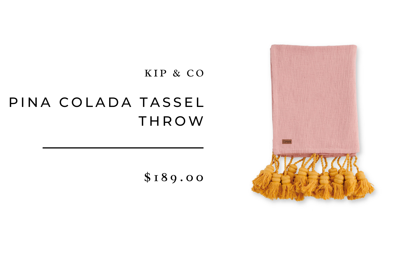 kip & co tassel throw