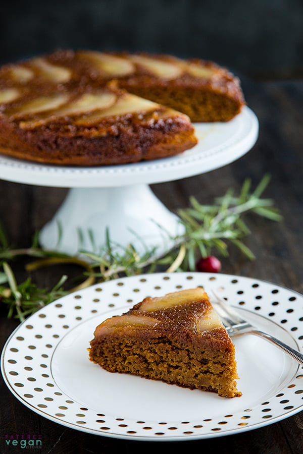 pear spice upside down cake