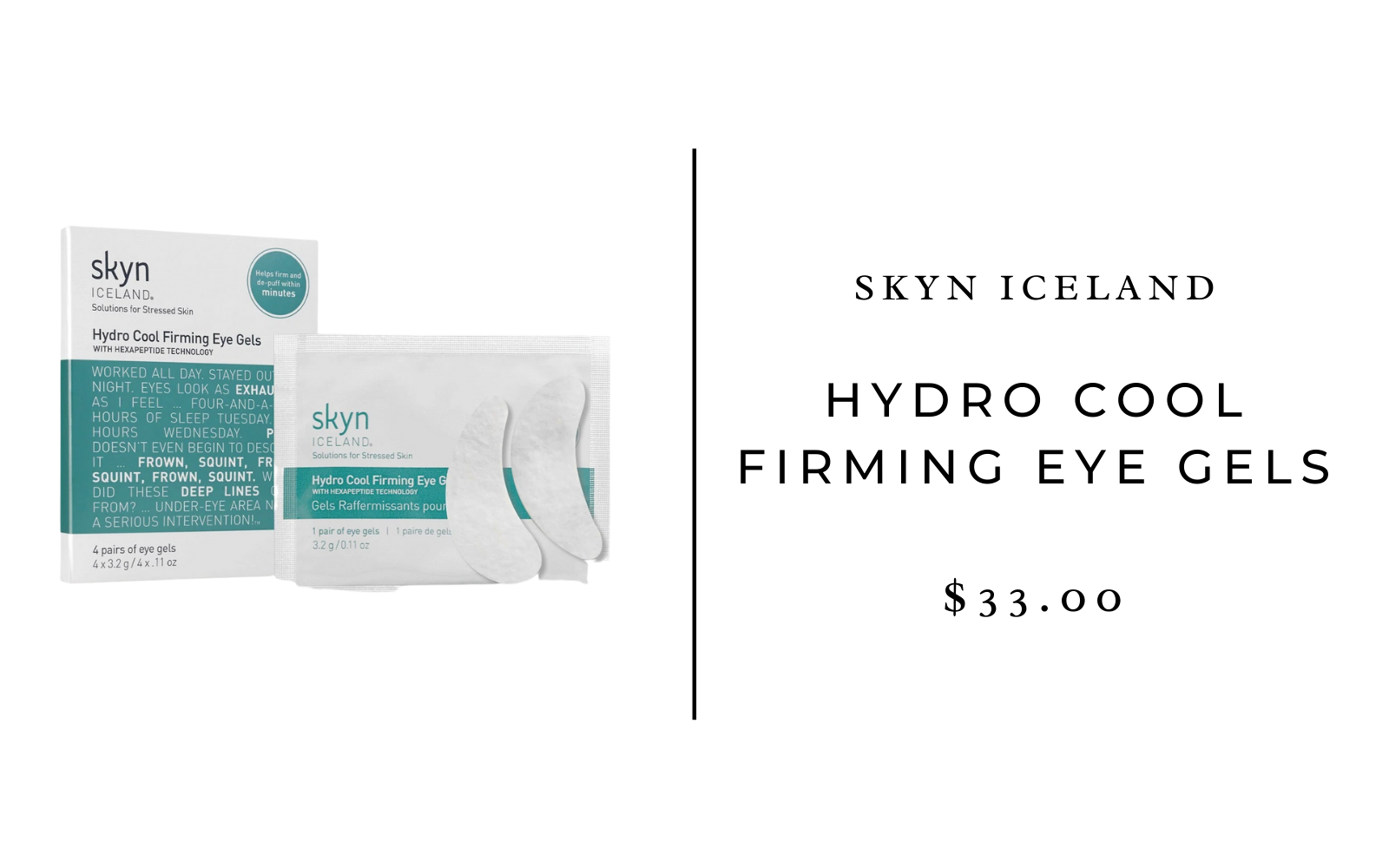 skyn iceland hydro firming eye patches