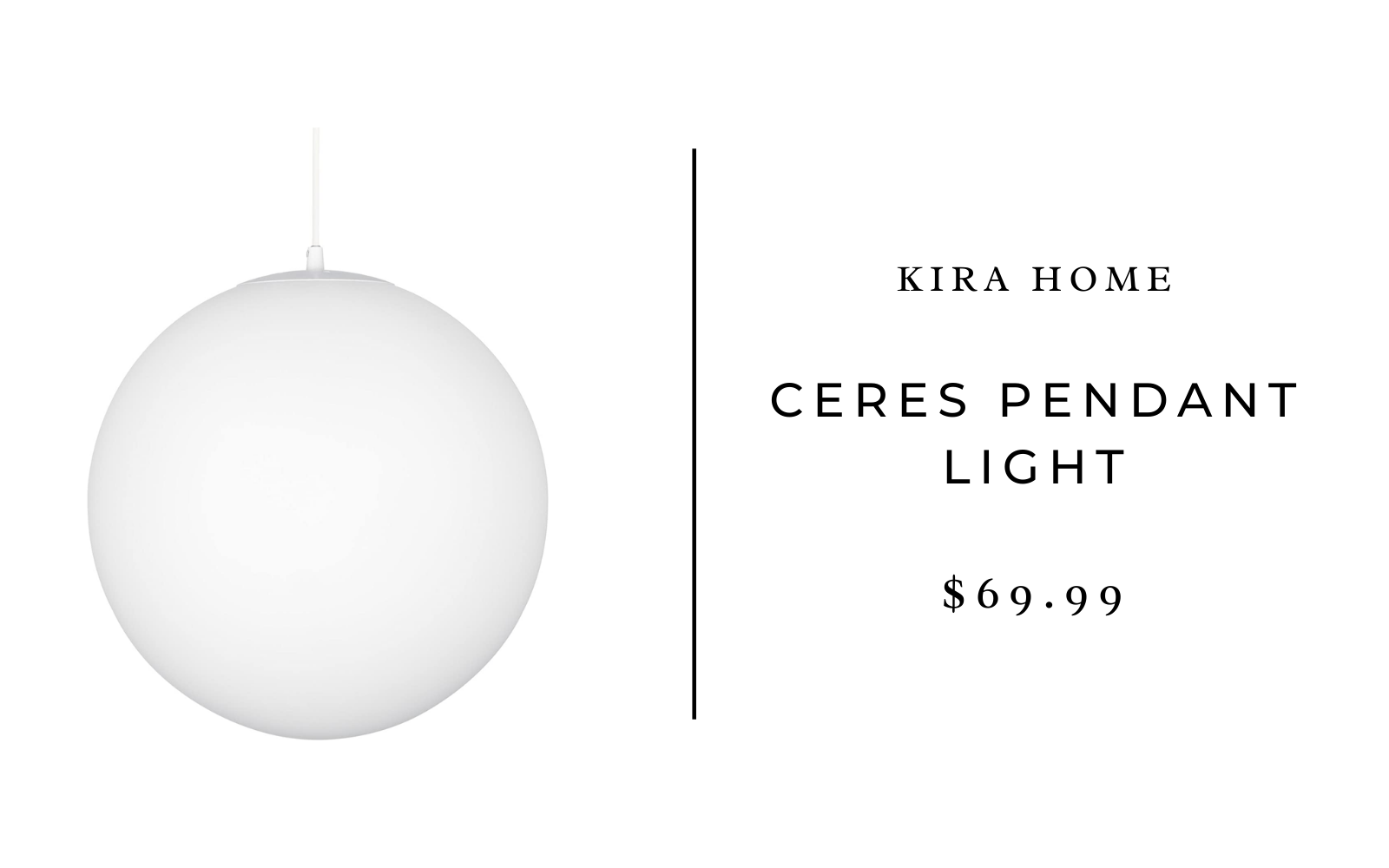 kira home ceres pendant lamp