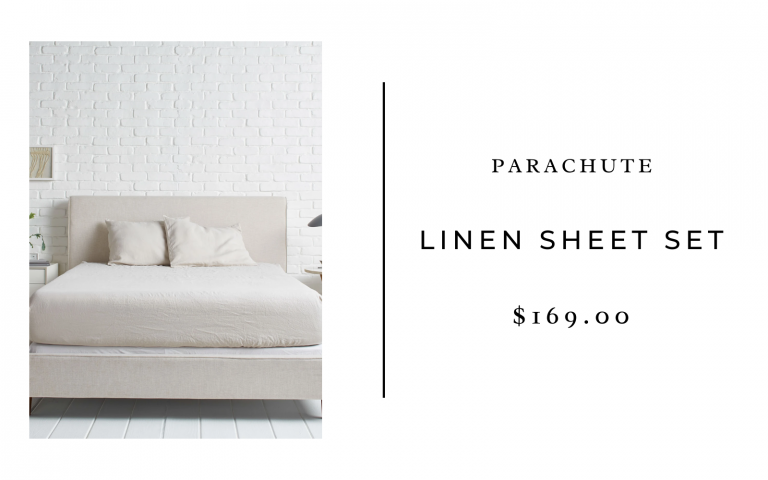 A set of parachute linen sheets 
