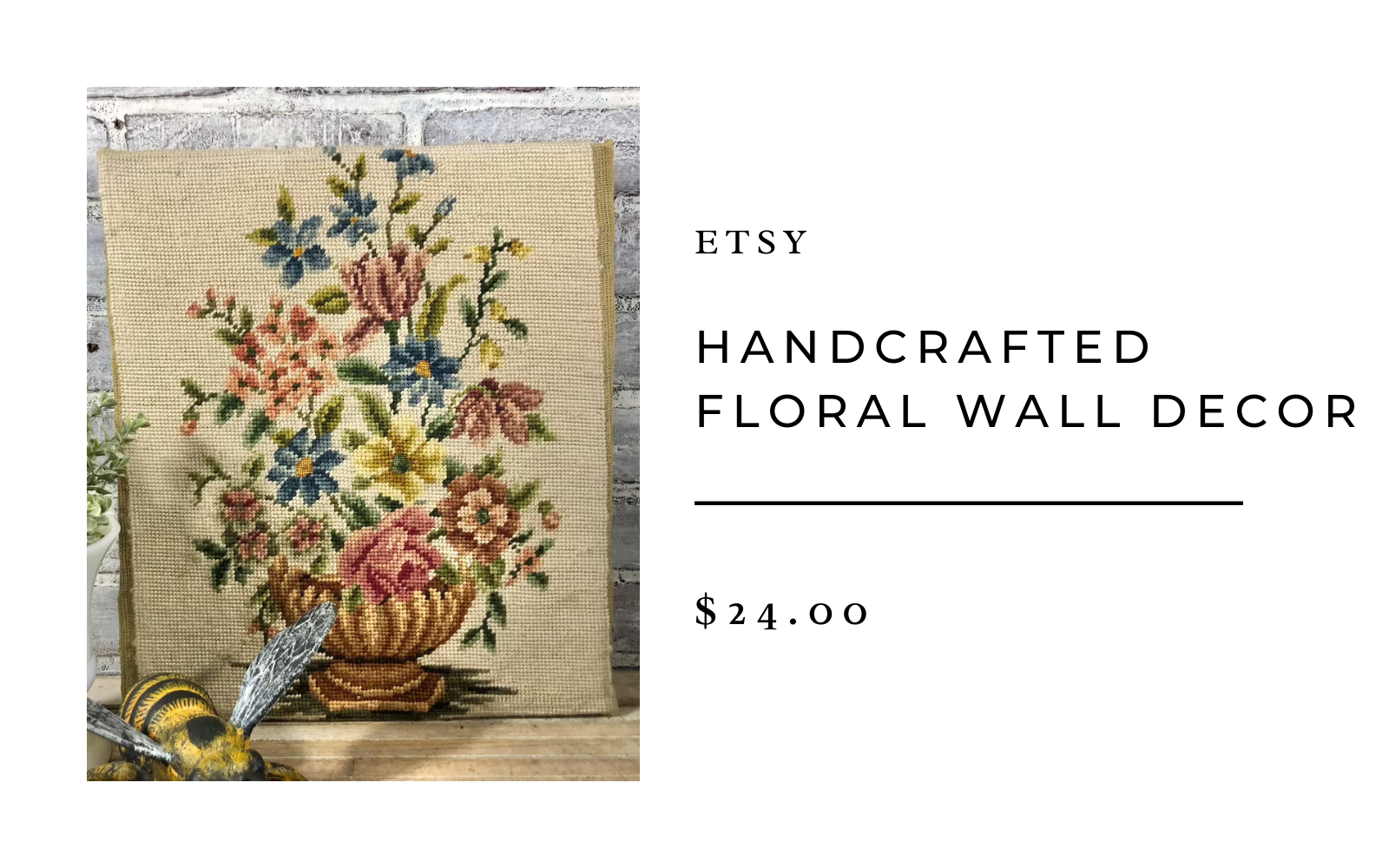 etsy floral wall needlepoint