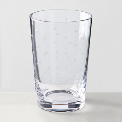 Etched Crystal Tumblers, Set of 6