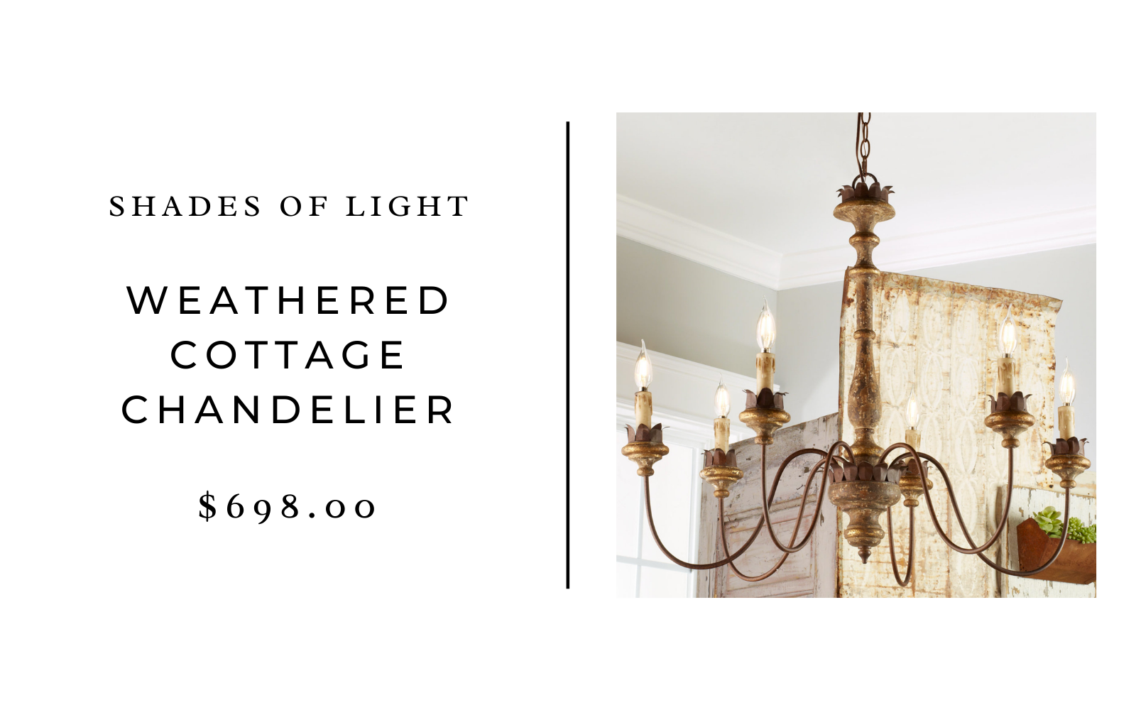 shades of light cottage chandelier