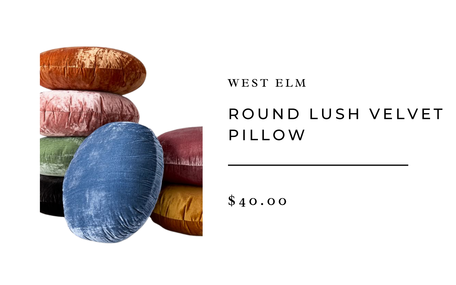 west elm round lush pillow