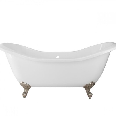 Lolog 72" Clawfoot Painted Bathtub