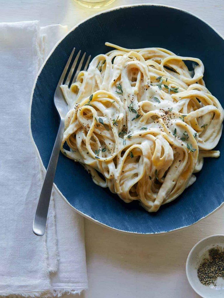 fettucini alfredo vegan