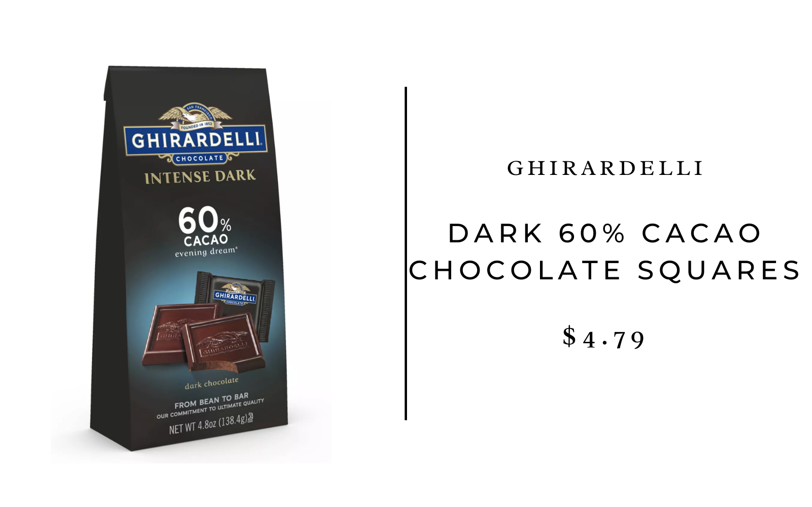 ghirardelli dark chocolate squares