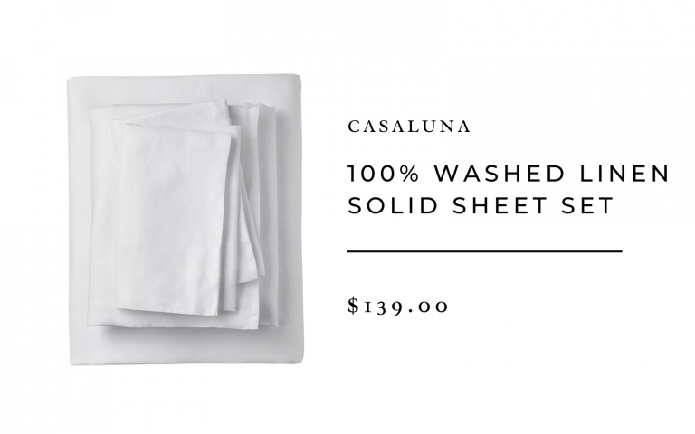 ensemble de draps en lin uni casaluna cible