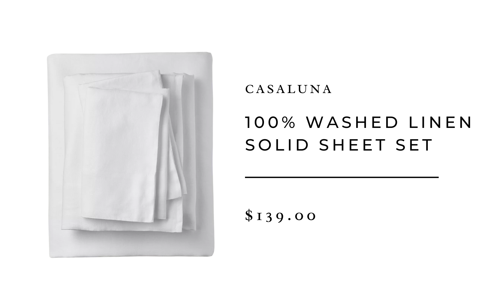 target casaluna solid linen sheet set