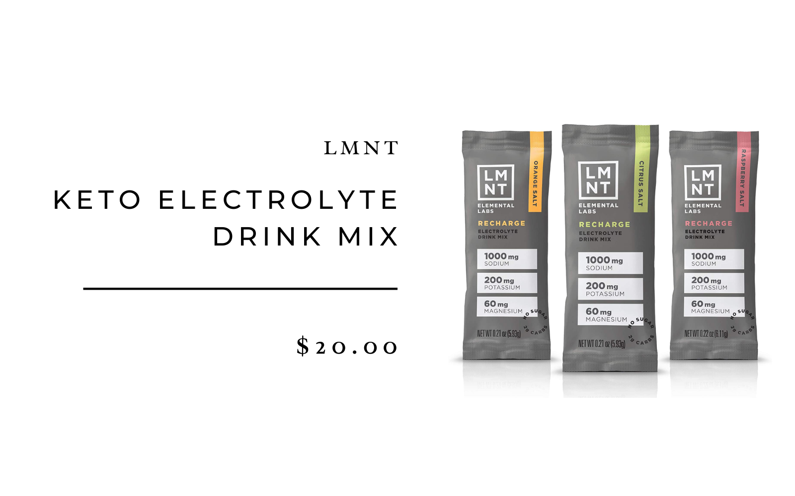 LMNT Electrolyte Drink Mix 