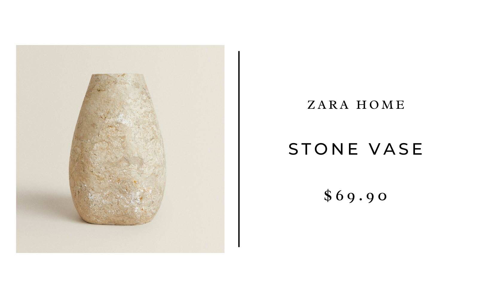 Zara Home Stone Vase