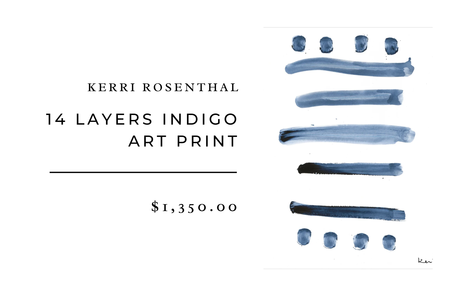 24 layers indigo art print