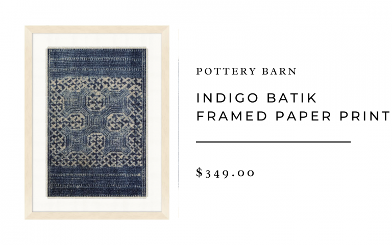 pb indigo batik framed paper