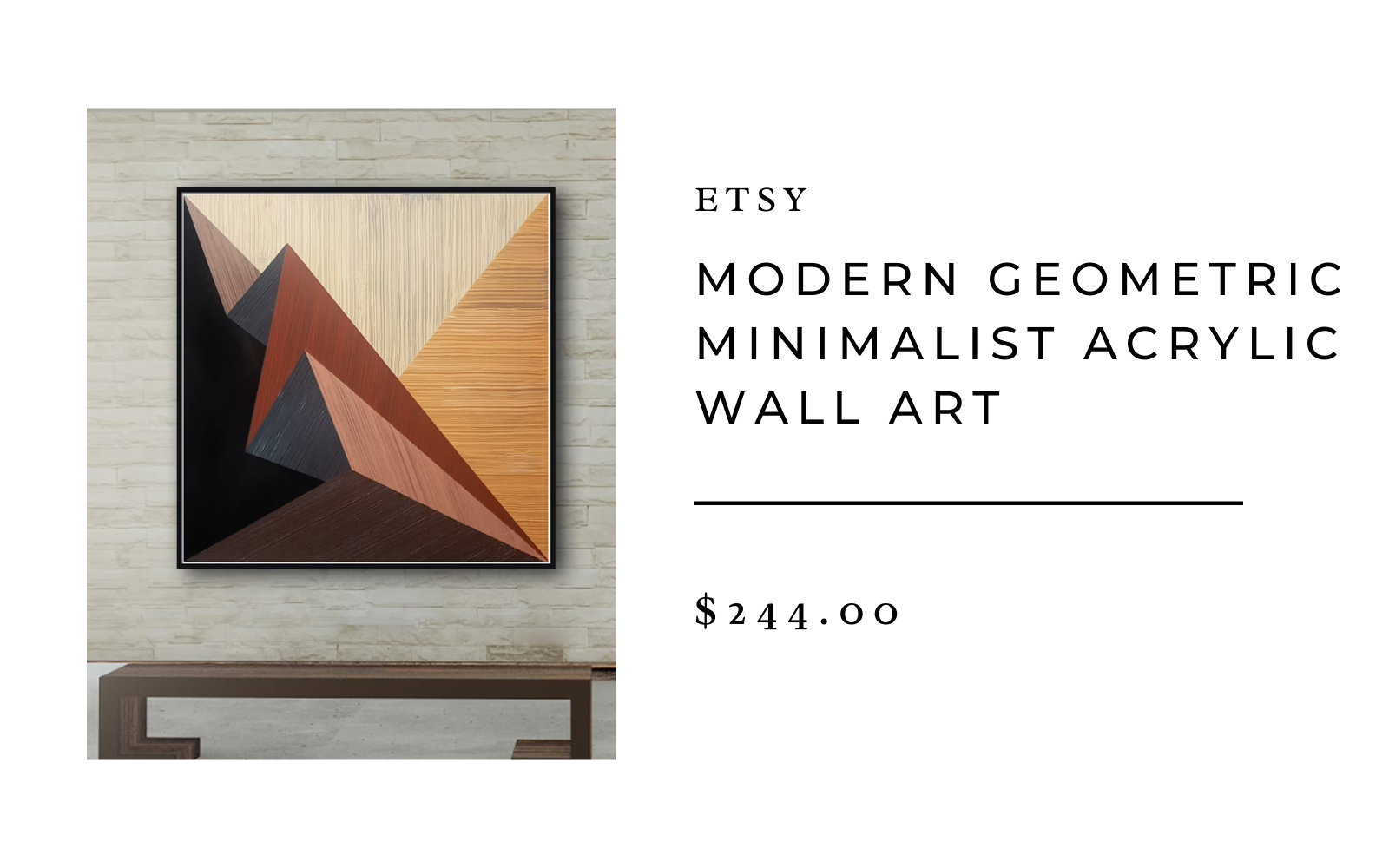 etsy geometric minimalist wall art