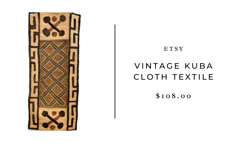 etsy vintage kuba cloth