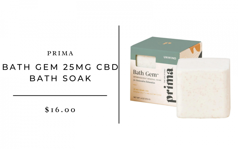 Prima Bath Gem 25mg CBD Bath Soak_best period products