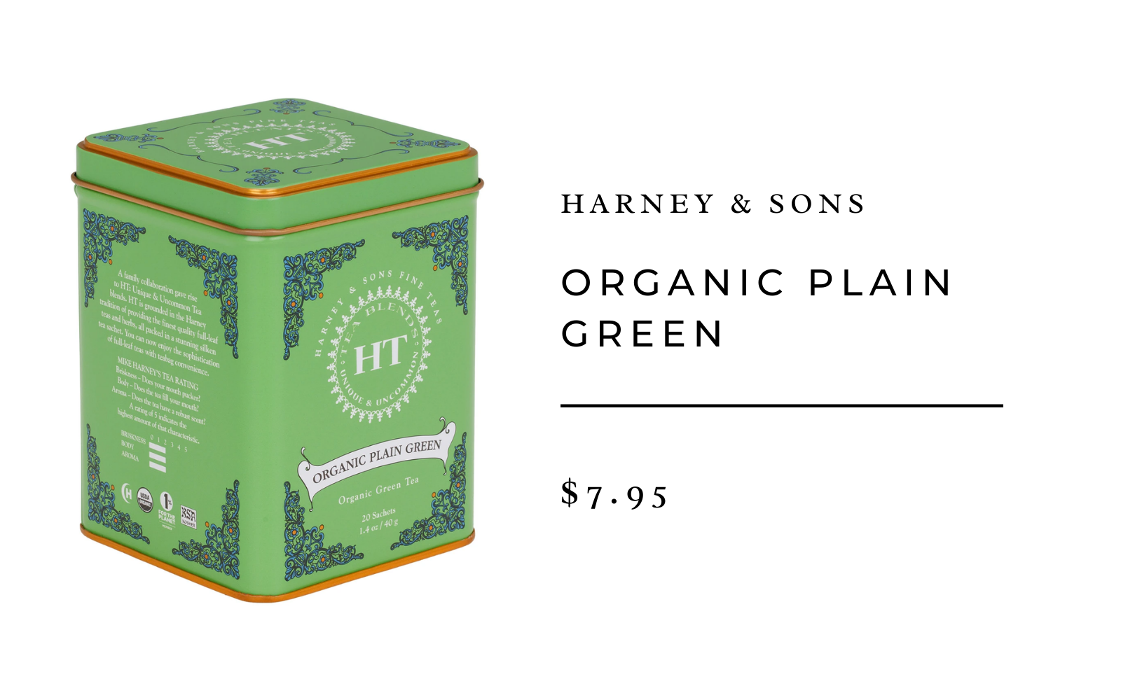 harney & sons organic green tea