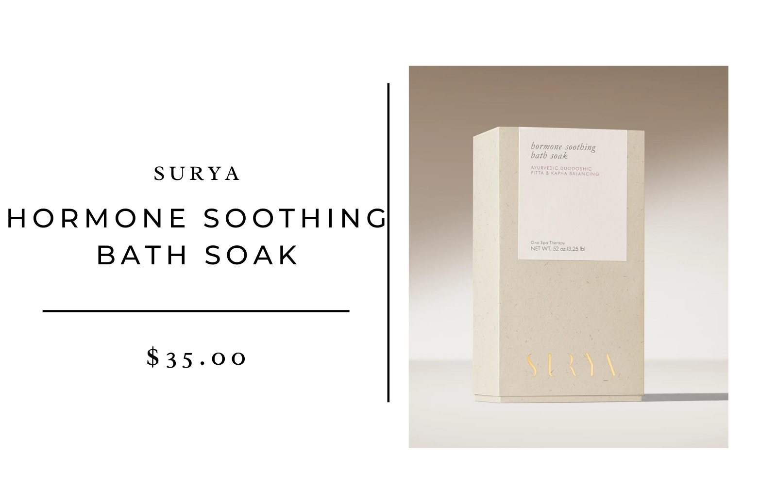 Surya Hormone Soothing Bath Soak