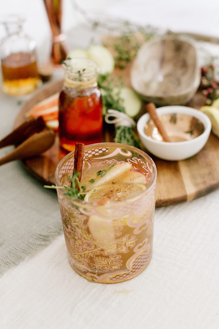 bourbon apple cider with a twist