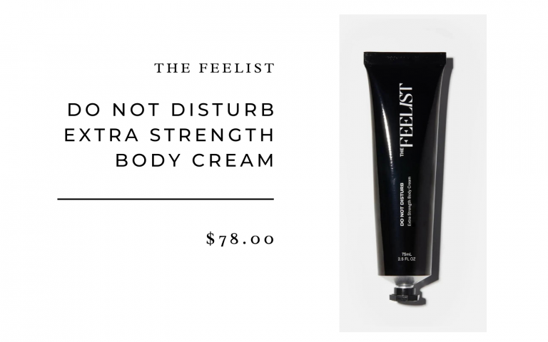 The Feelist Do Not Disturb Extra Strength Body Cream_best period products