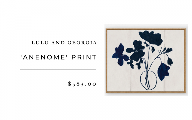 lulu and georgia anenome print