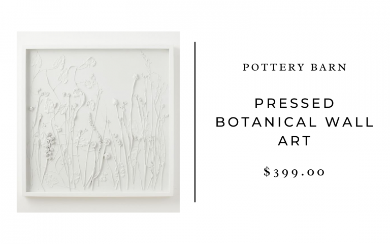 pressed botanical wall art