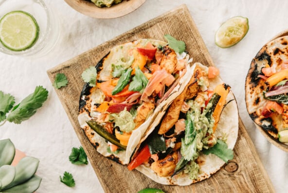 Sheet pan chicken fajitas