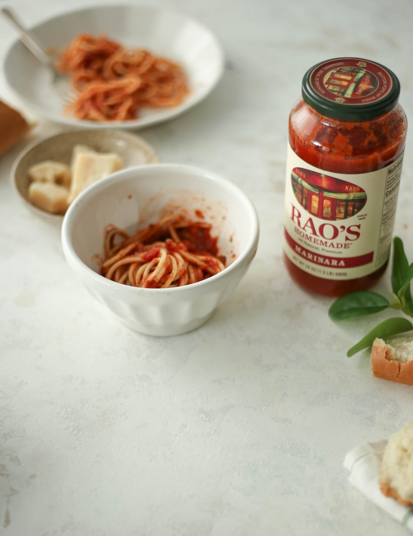 try to taste 7 biscuits of marinara pasta from the grocery store - this is the jar we will have in our recipes all year
