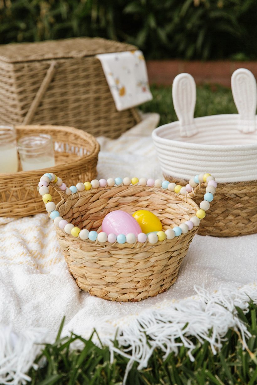 Easter, spring, Target C1, Camille Styles, Easter Egg Basket, egg hunt, picnic