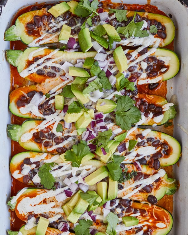 enchilada zucchini boats