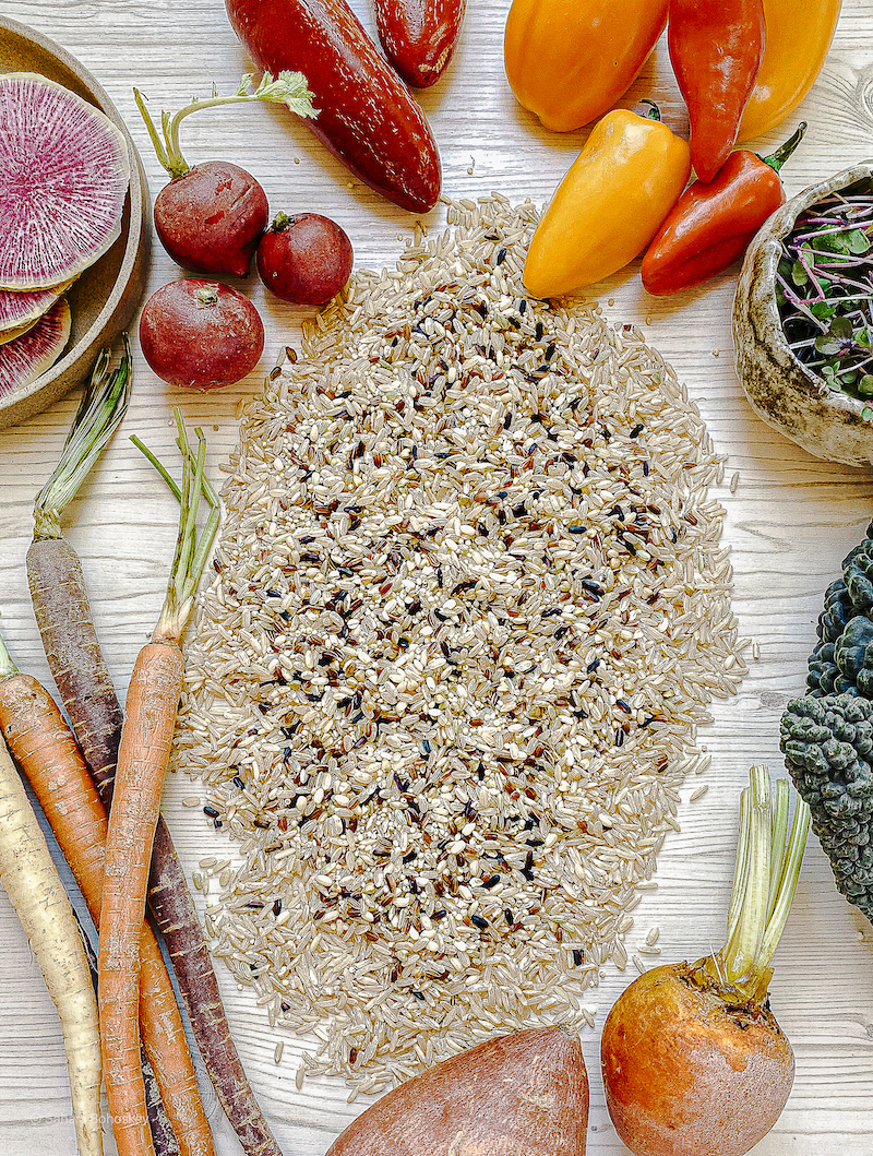 Autumn Grain Bowl with Quick Pickled Vegetables