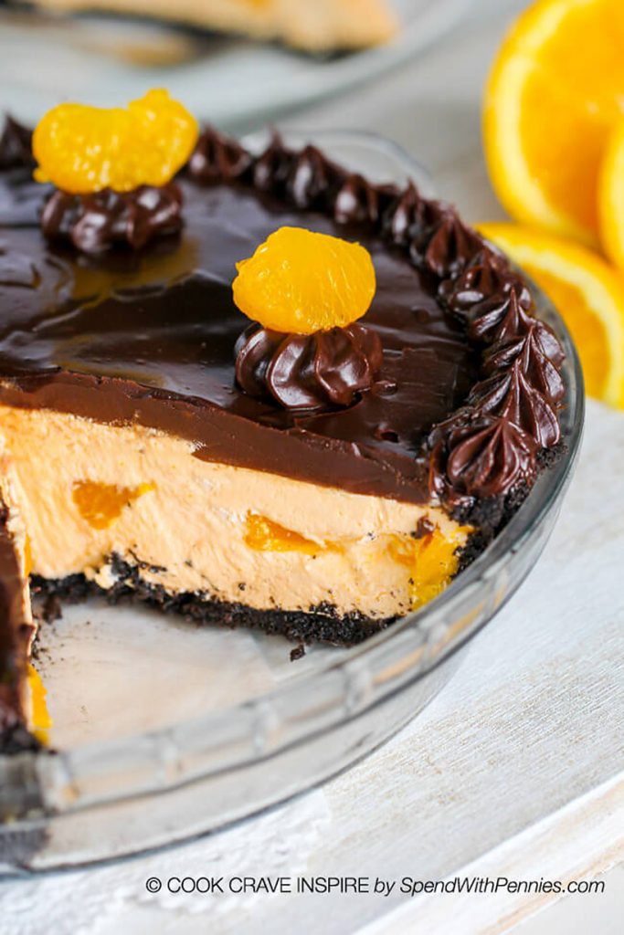 Chocolate Orange Pie - no-bake pies
